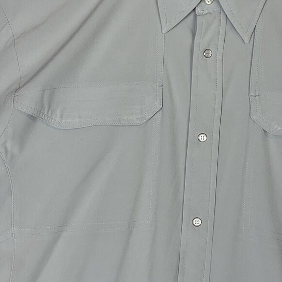 Tru Spec Shirt Mens Extra Large Gray‎ Button Up Work Uniform Tactical Adult - Picture 3 of 13